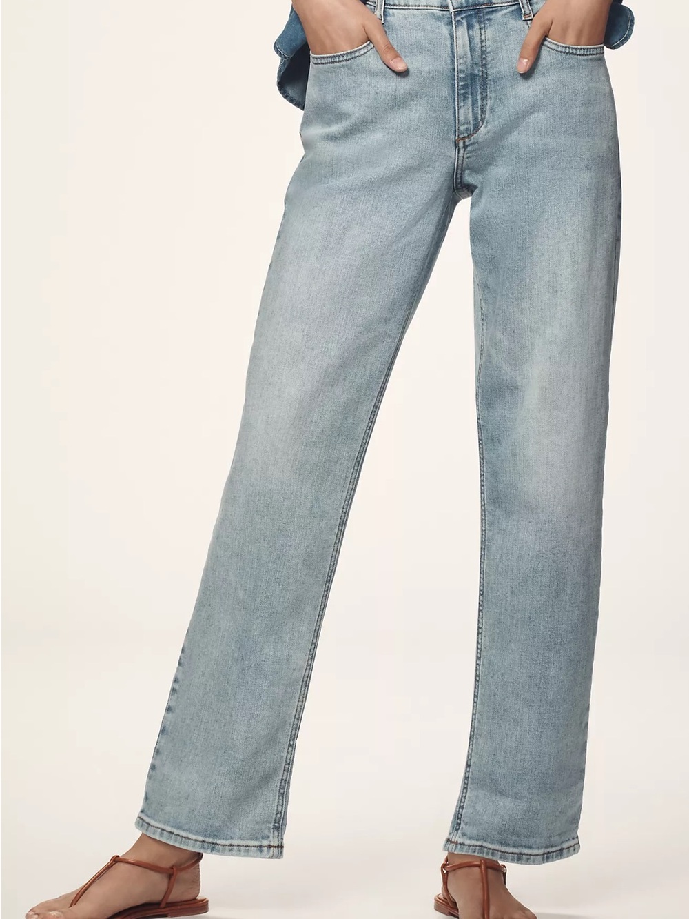 Anthropologie Pilcro Baggy Slim Boyfriend High-Rise Relaxed Jeans in Rennie, 30